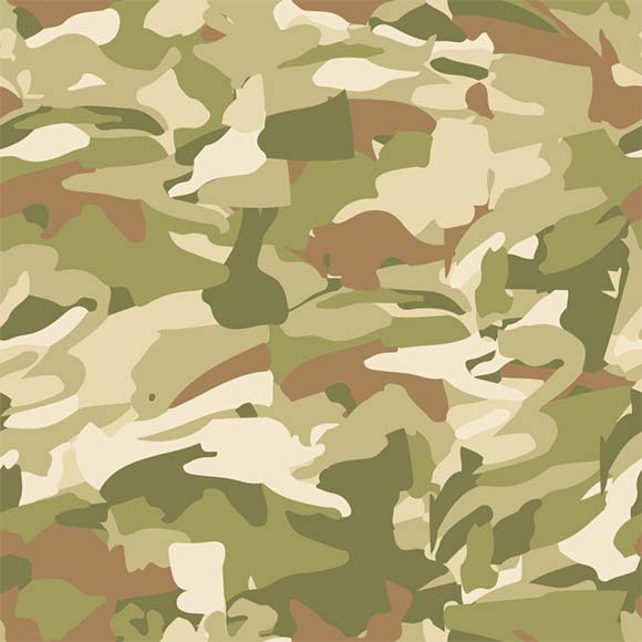 Green and brown Camouflage Seamless Surface Pattern