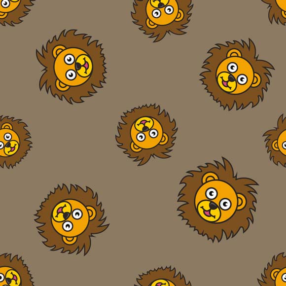 Cartoon Lion Face | Free Vector Arts & Images - WowPatterns
