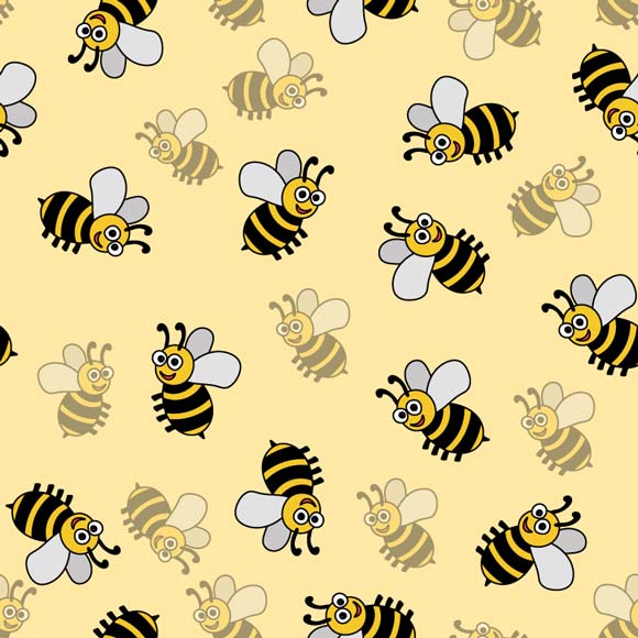 Cartoon Honey Bee | Free Kids Vector Art Images - WowPatterns