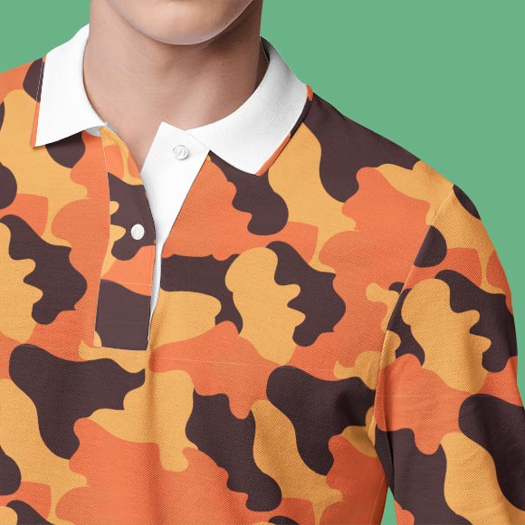 OAMC camouflage-pattern Shirt - Orange