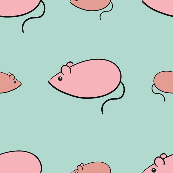 Seamless Cartoon Rat or Mouse | Free Vector Arts & Images - WowPatterns