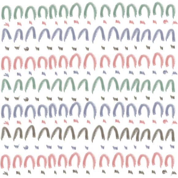 Simple watercolor waves seamless vector pattern.