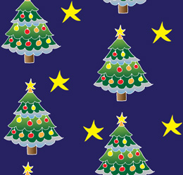 Christmas Tree Drawing & Stars | Free Vector Arts & Images - WowPatterns
