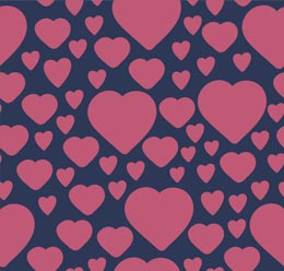 Disney Castle Valentine Day Heart Seamless Pattern