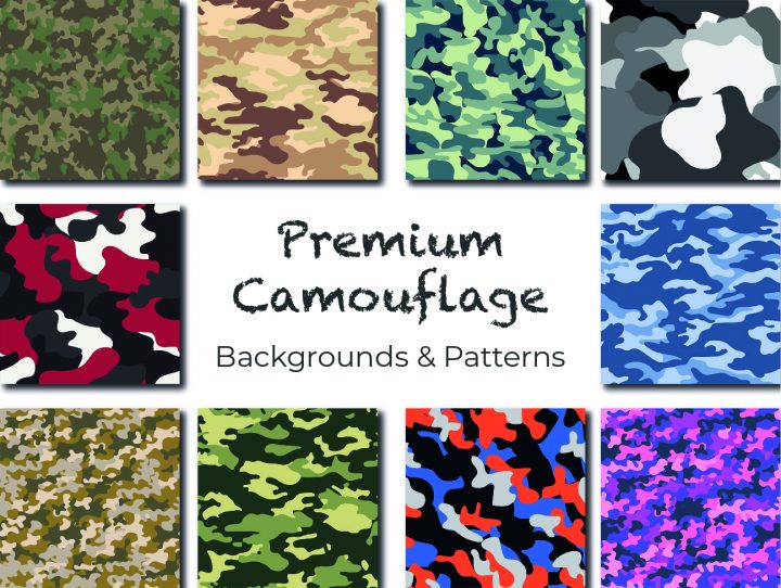 Premium Camouflage Backgrounds, Vector Patterns & Graphics ...